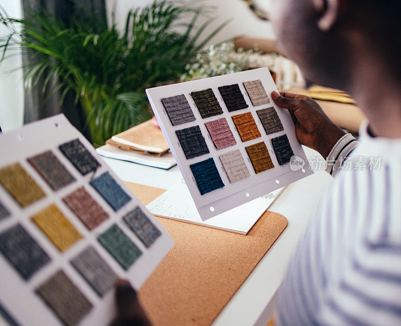 From Above Photo Of Unrecognizable DesignerÂ Working At Home On A New Project